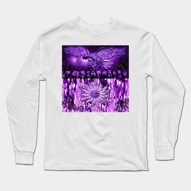 The Purple Eagle Has Landed Long Sleeve T-Shirt by Overthetopsm